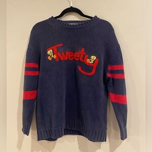Vintage Tweety Bird Knit Sweater